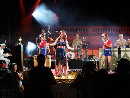 Spectacle swing D-Day – Mamz’elle BEE en concert années 40