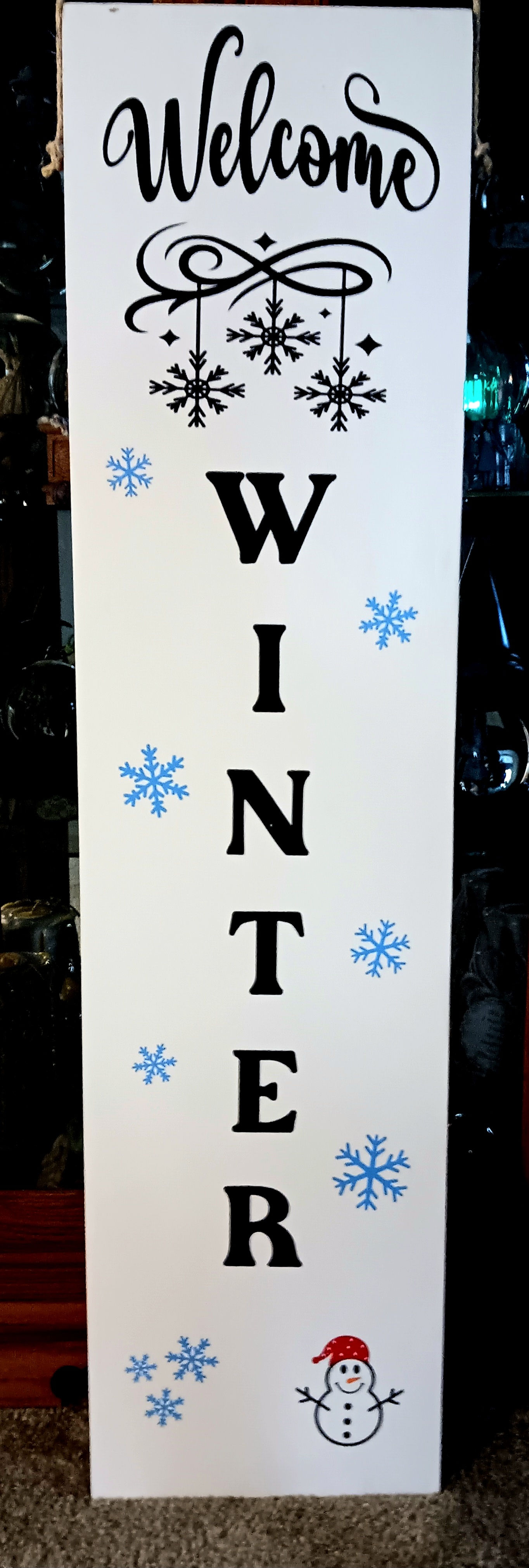 Welcome Winter Porch Sign