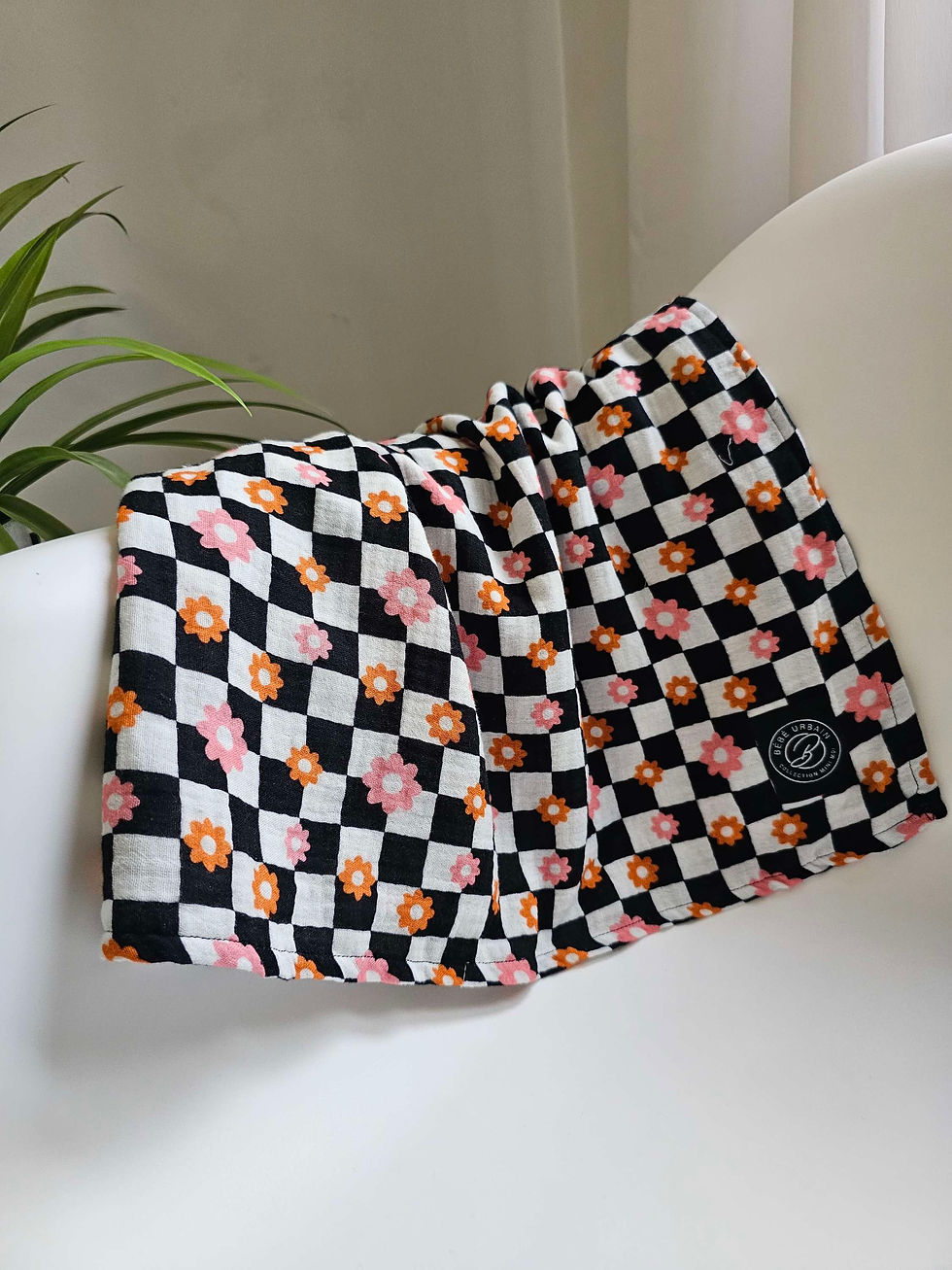 Thumbnail: Couverture en mousseline hyper douce pour bébé urbain