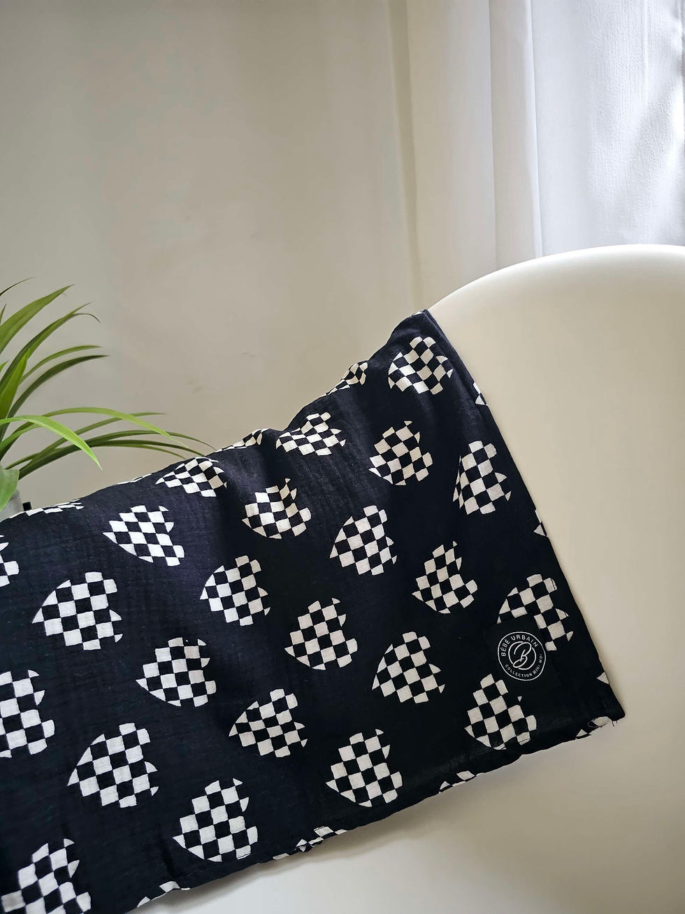 Thumbnail: Couverture en mousseline hyper douce pour bébé urbain