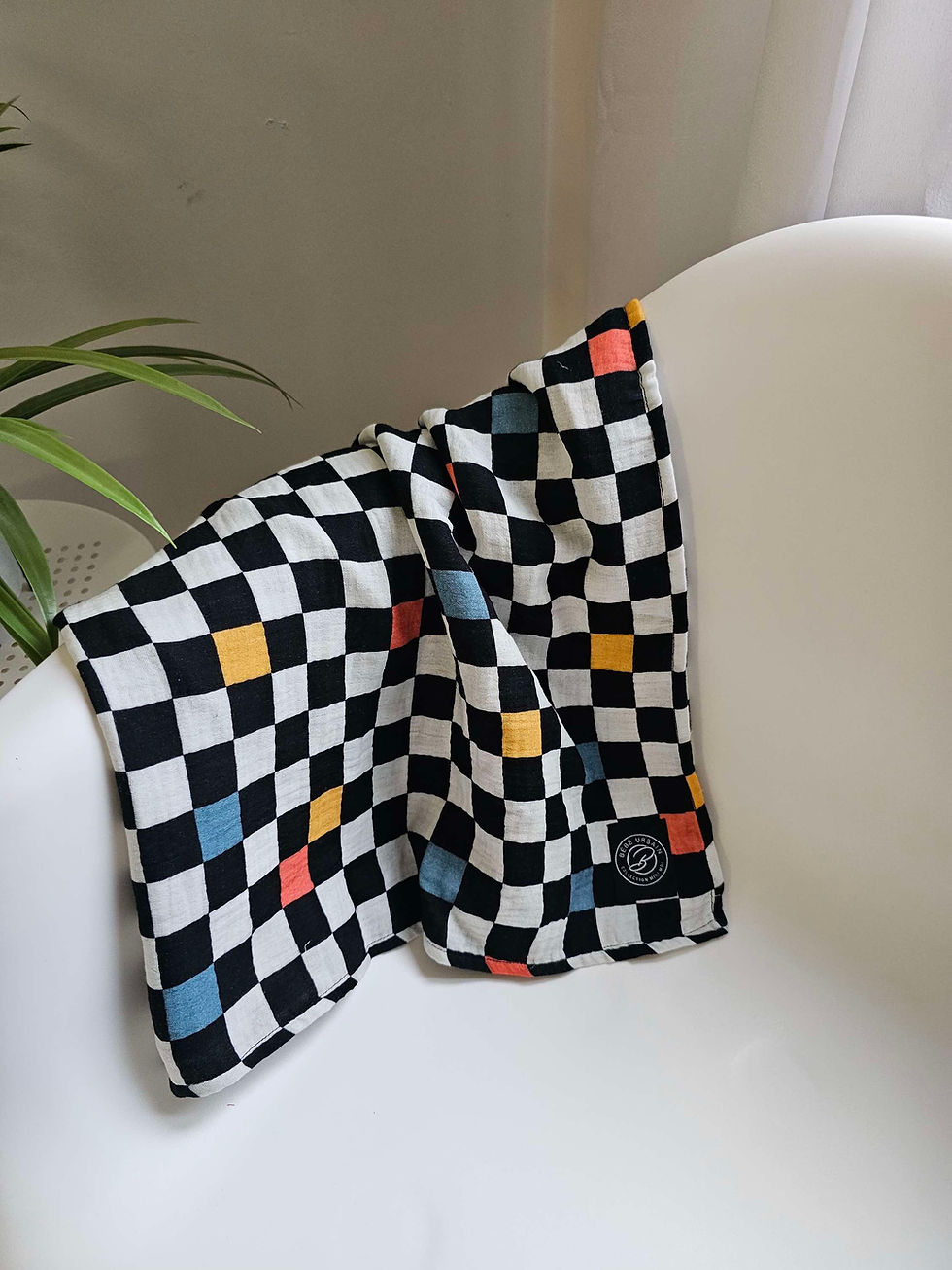 Thumbnail: Couverture en mousseline hyper douce pour bébé urbain