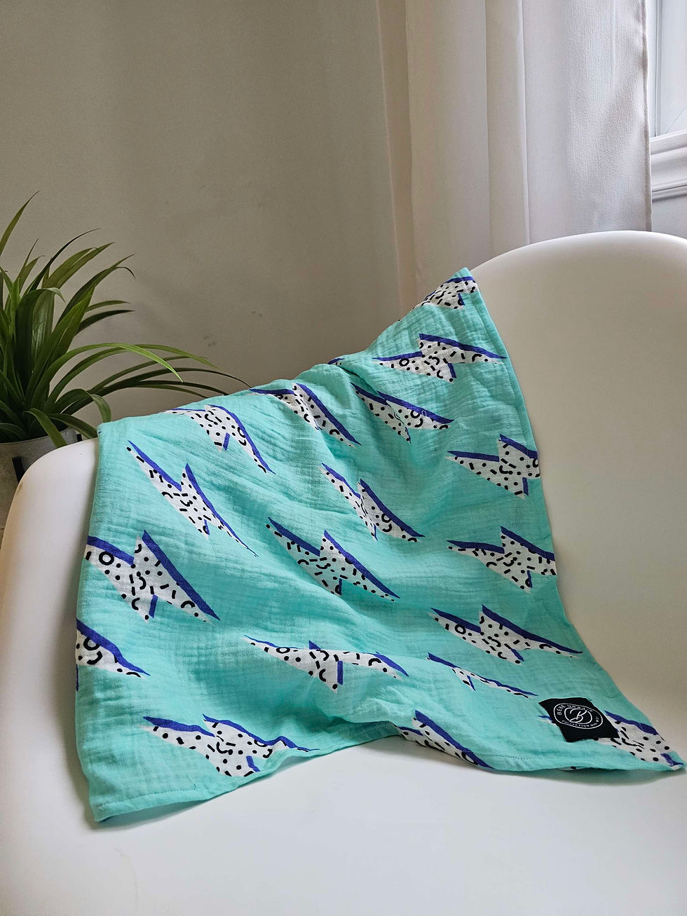 Thumbnail: Couverture en mousseline hyper douce pour bébé urbain