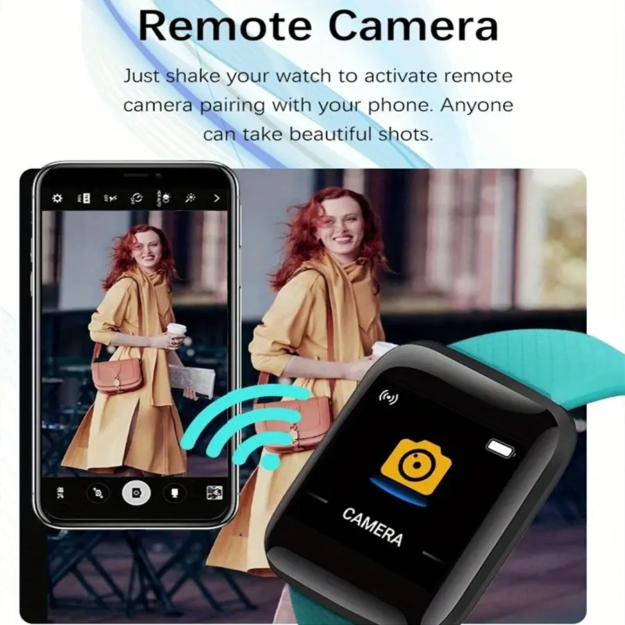 Thumbnail: Smartwatch Men Women Wristwatches Smart Watch Message Fitness Monitor Bracelet