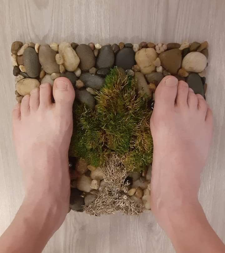 Thumbnail: Tree of Life Obsidian Crystal Grounding Mat/Feng Shui Decor