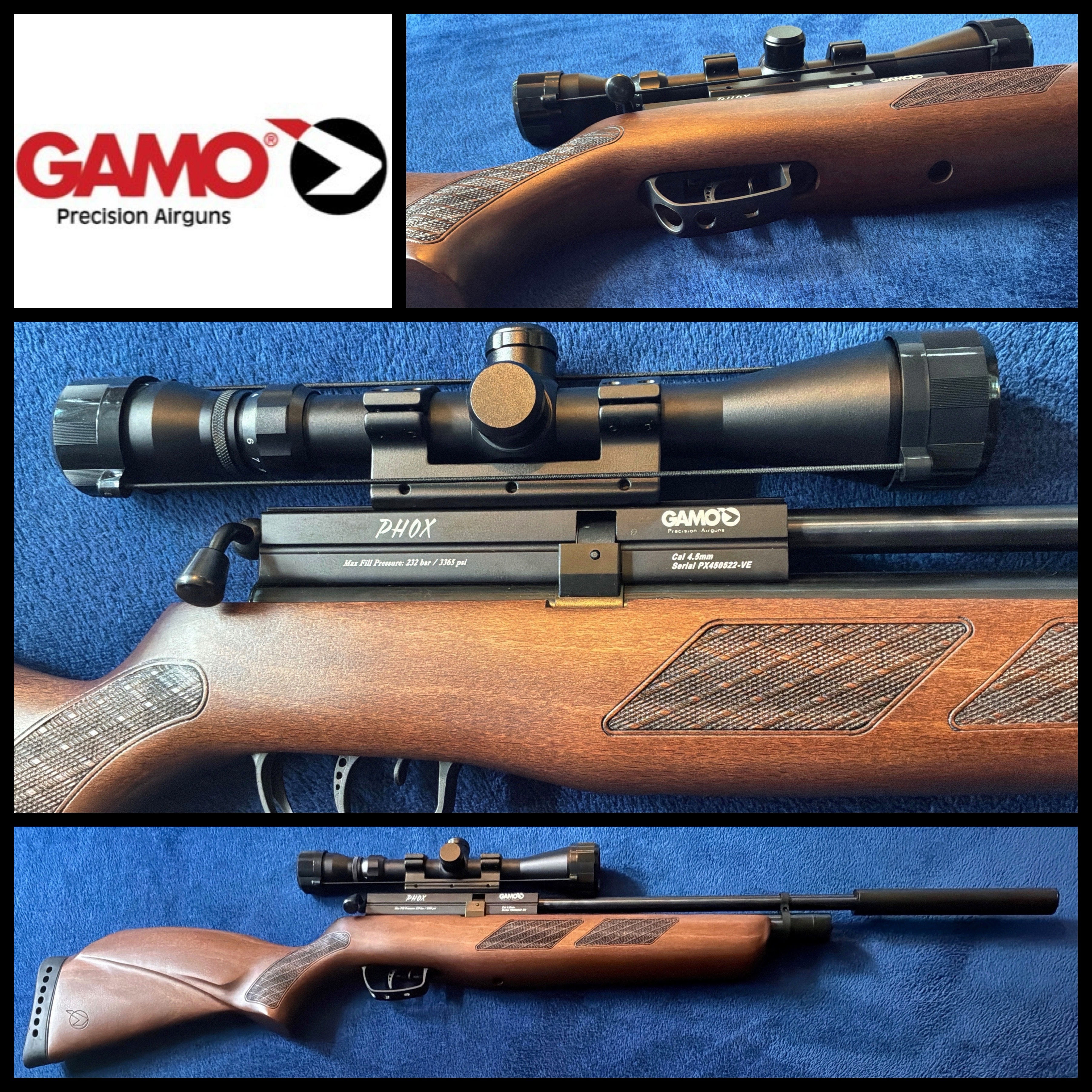 NEW - Gamo Phox PCP air rifle package deal (Beech)