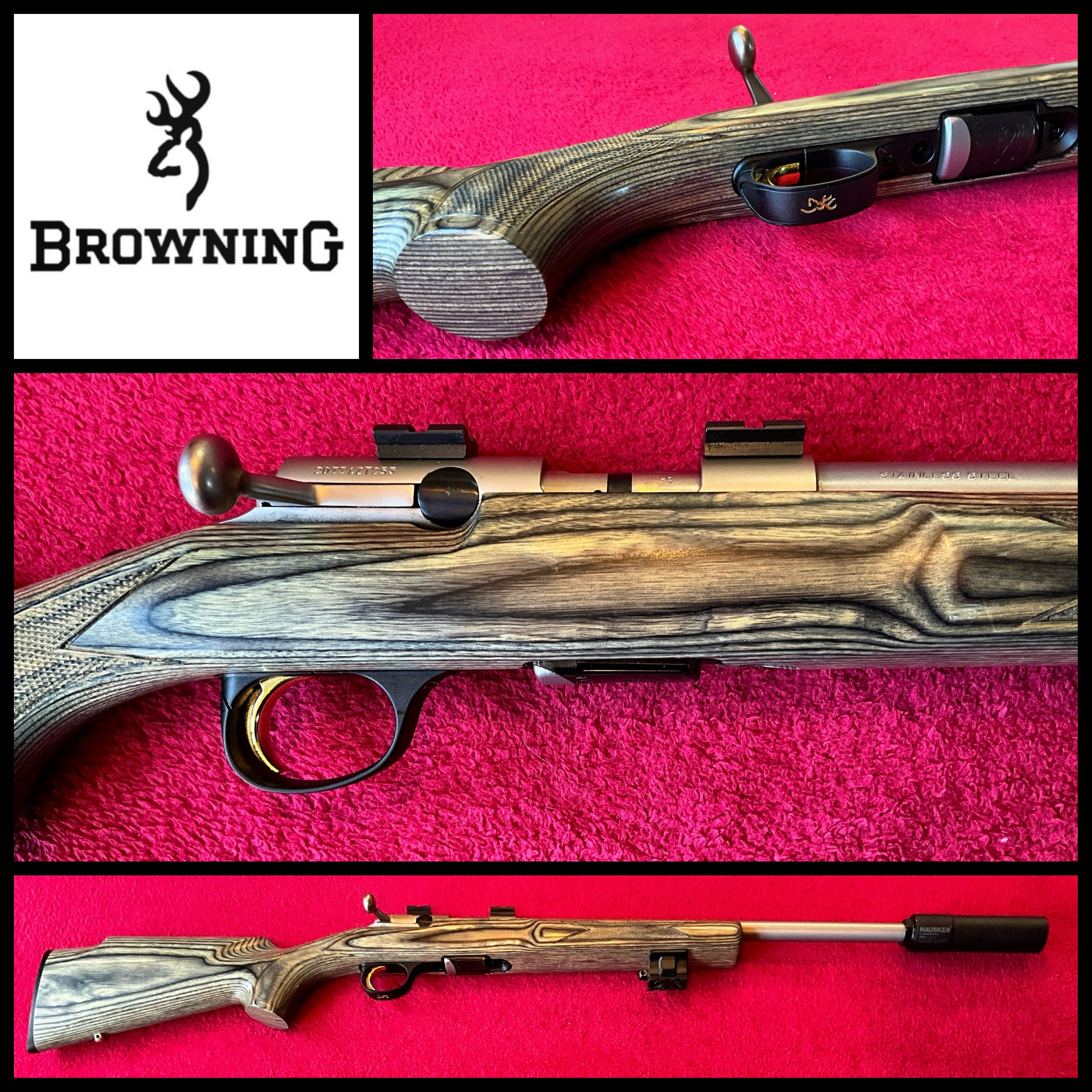 Browning T Bolt .17HMR Varmint stainless laminate