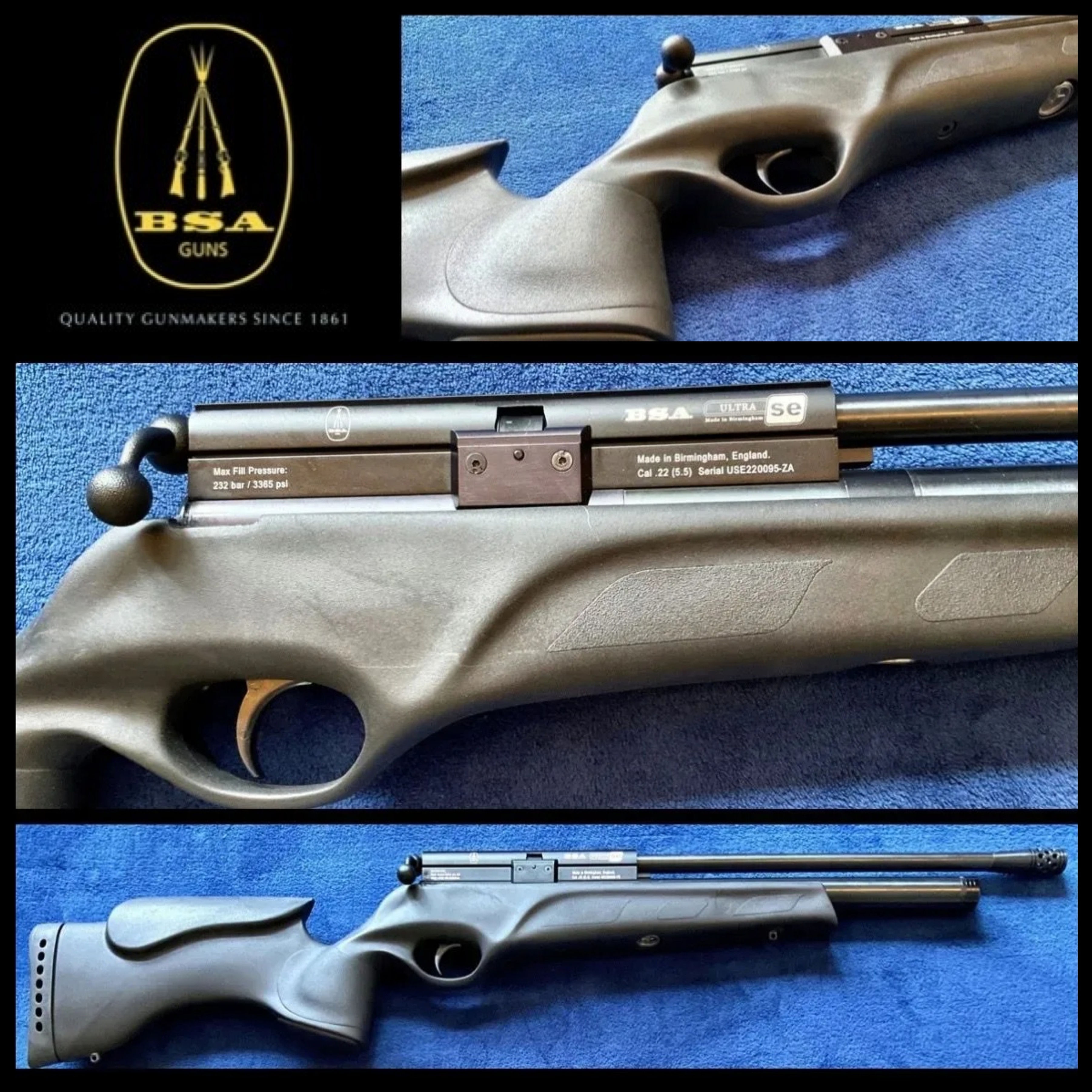 NEW - BSA Ultra SE Tactical .22 PCP