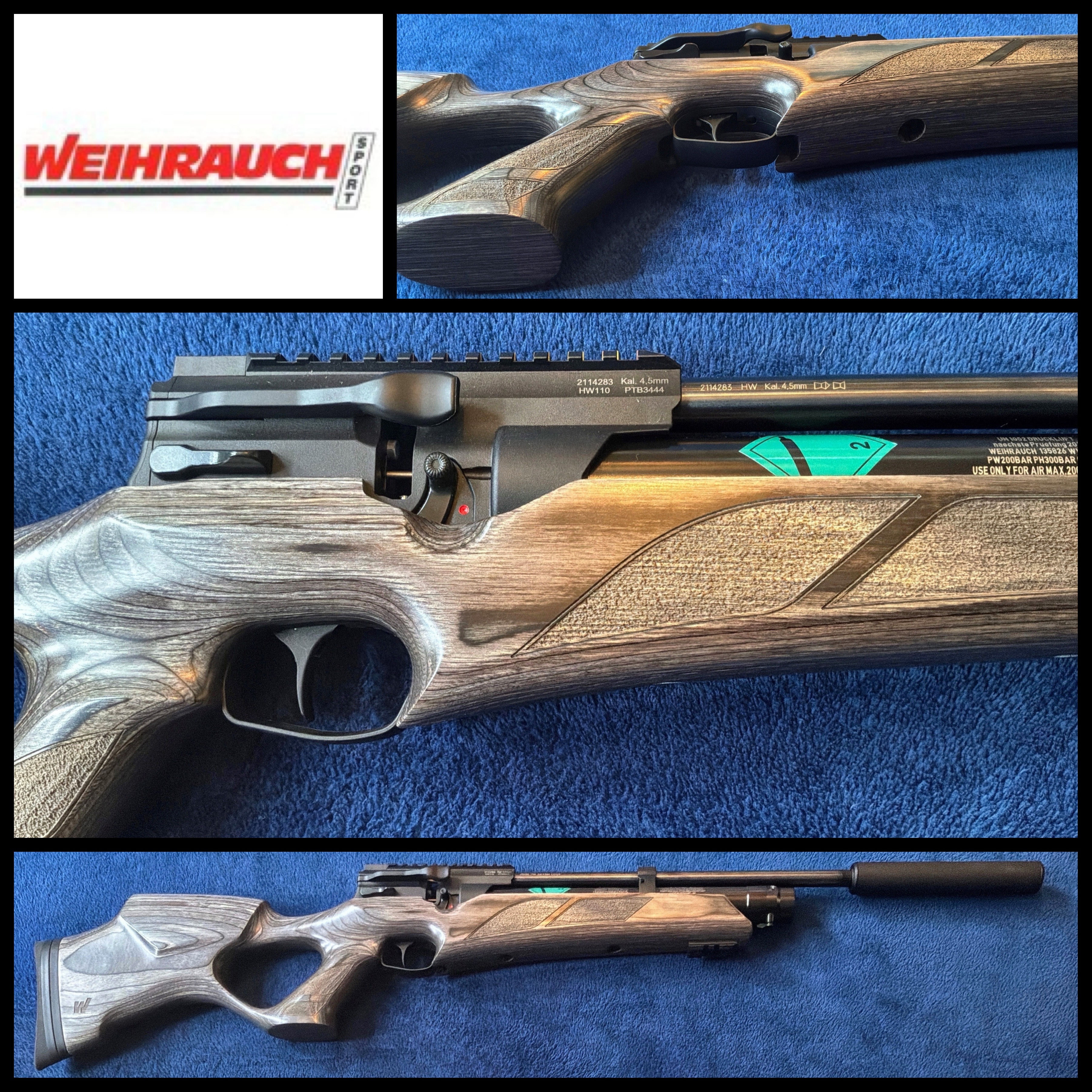 USED - Weihrauch HW110 KT laminate thumbhole .177 PCP