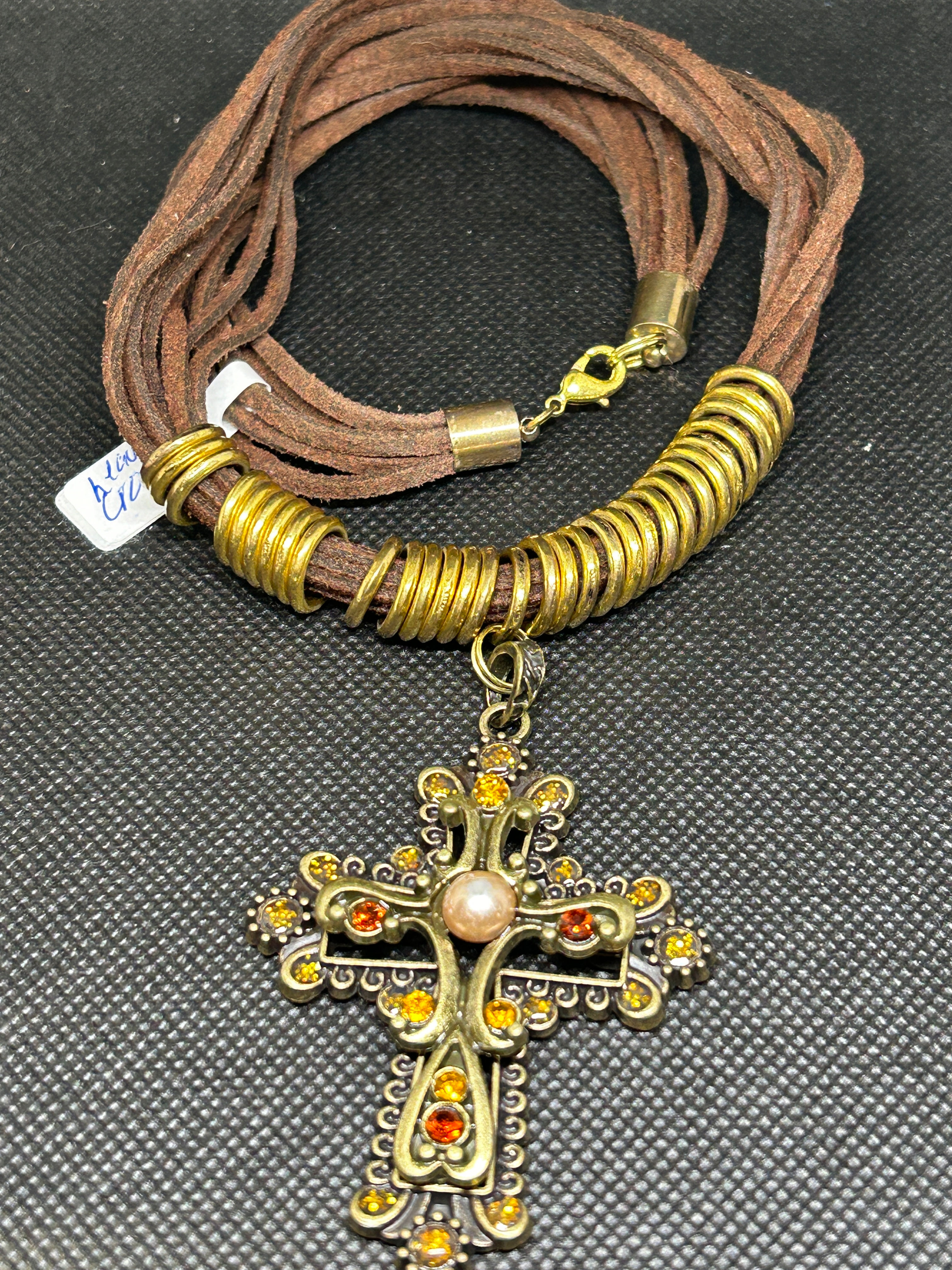 Leather rope Vintage Cross