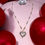 Thumbnail: Crystal heart w/earrings
