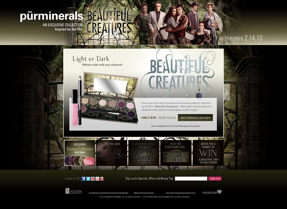 Beautiful Creature Microsite