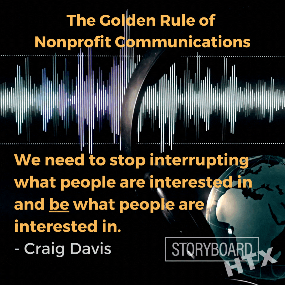 Copy of We need to stop interrupting what people are interested in and be what people are 