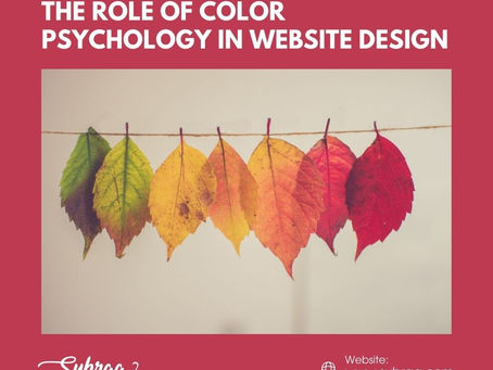 The Emotional Power of Colors in Website Design Explained — Subraa