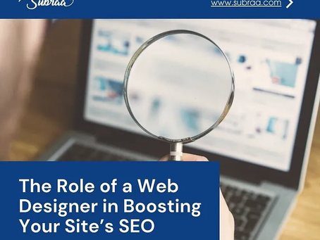 The work of a web designer is often associated with creating visually attractive — Subraa