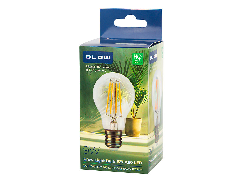 Sīktēls: BLOW E27 LED 9W spuldze augu audzēšanai