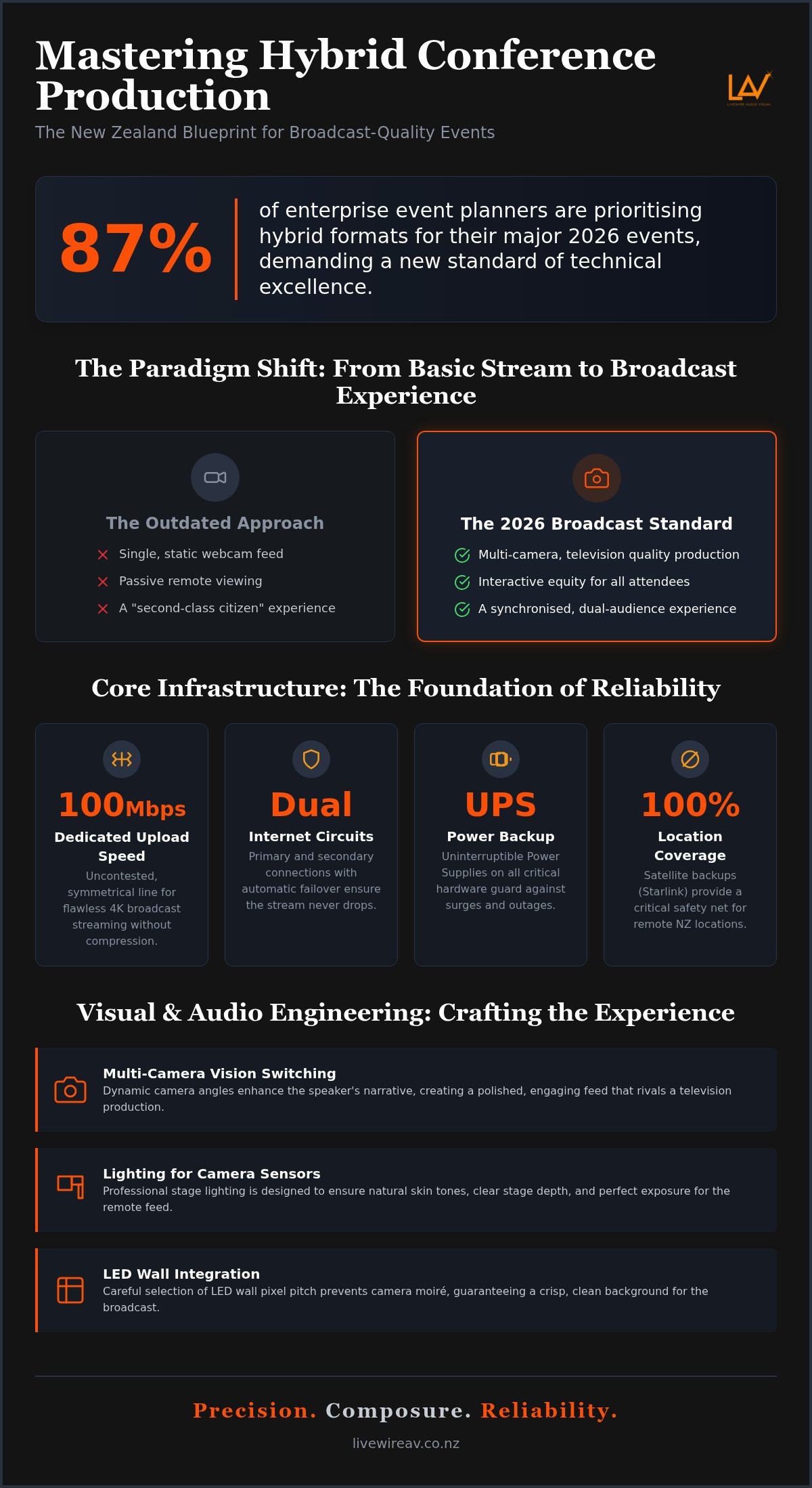 Technical production for hybrid conferences NZ