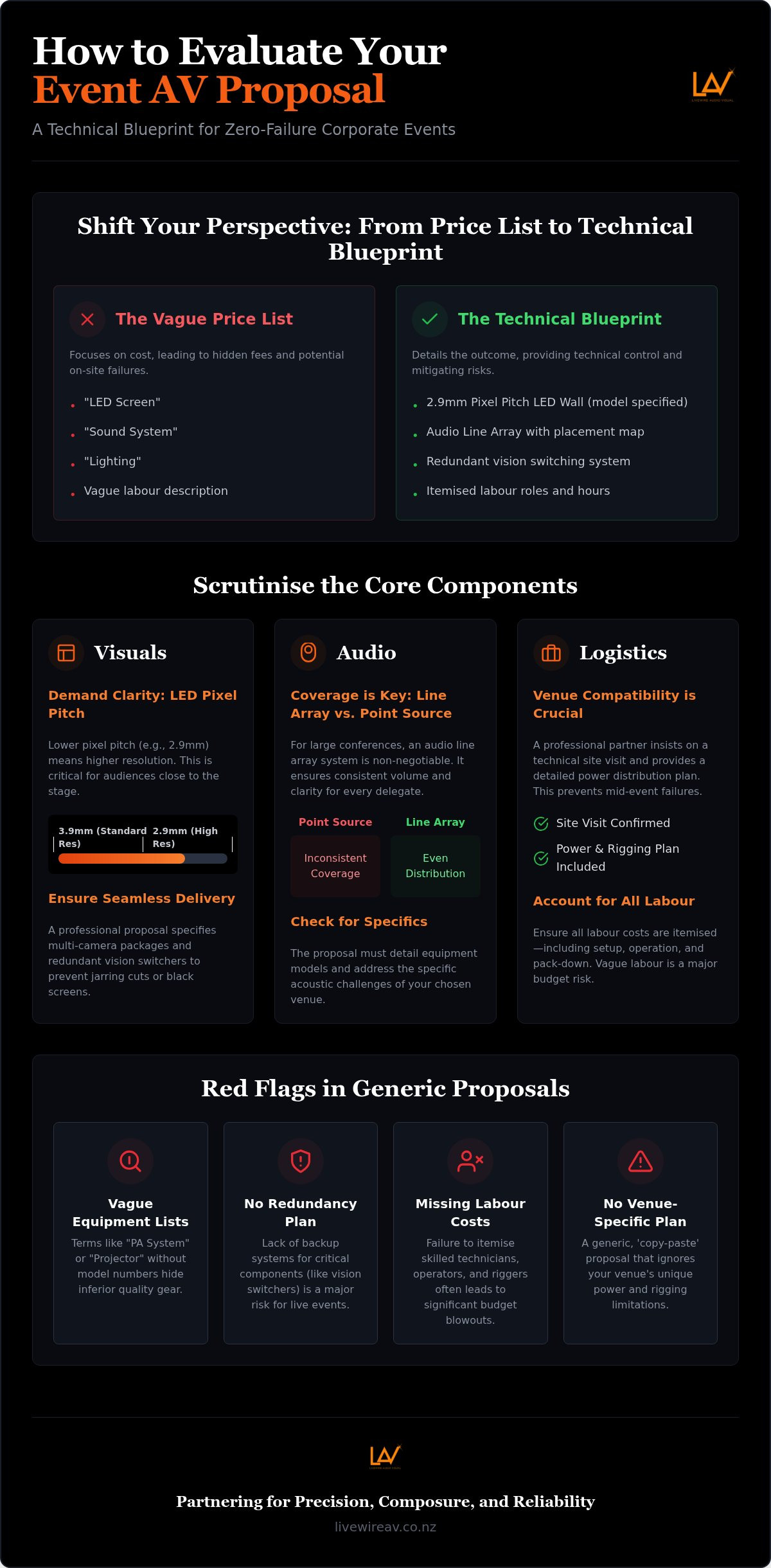 How to evaluate an event AV proposal