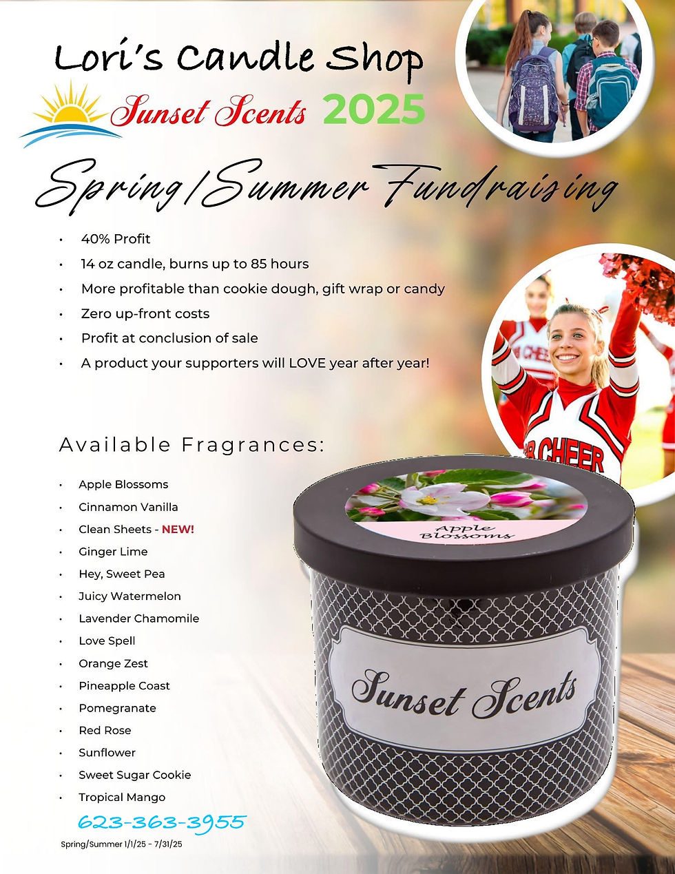 Thumbnail: Tropical Mango 14oz Fundraiser candle