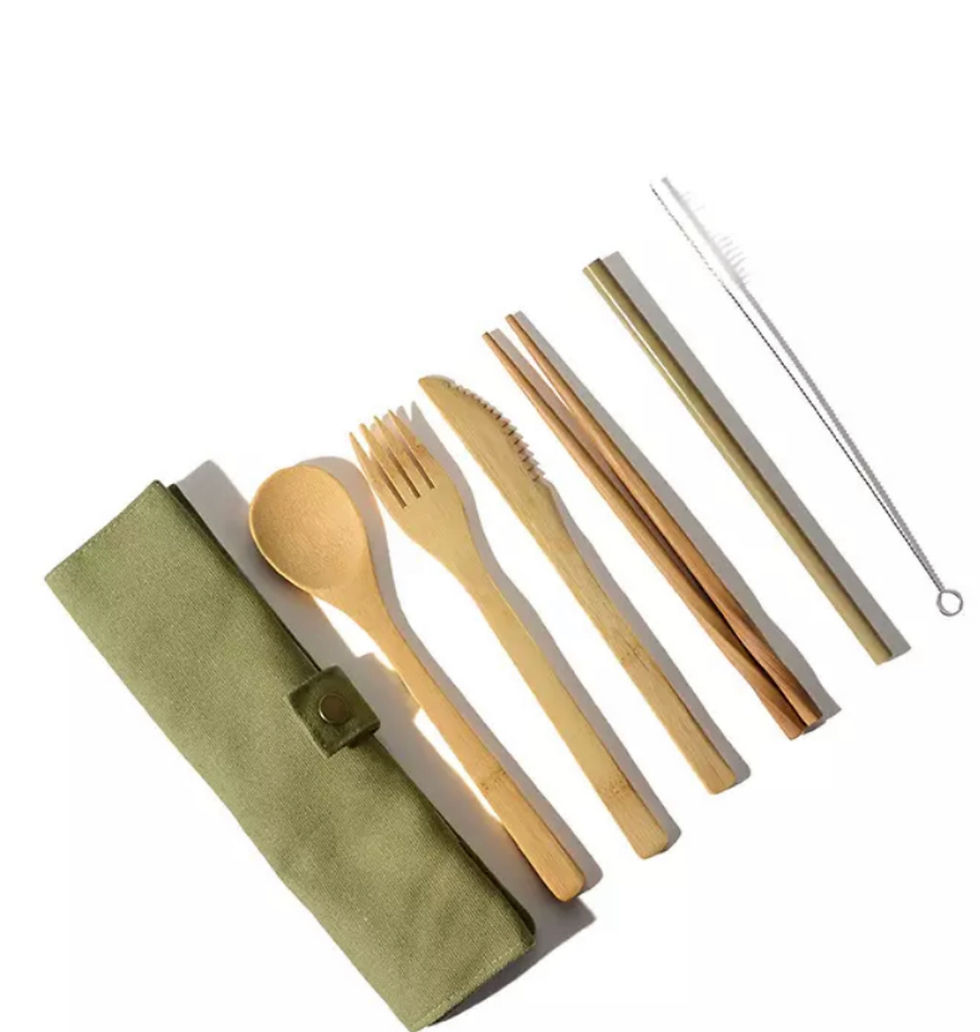 Thumbnail: Eco Friendly Bamboo Cutlery Kit