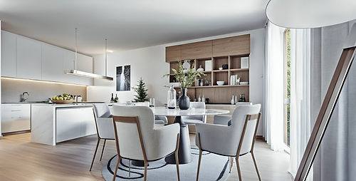 Innenvisualisierung Güdingen-Kirchwies, Gebäude 2, Wohnung Nr. 3 Küche Essen.jpg