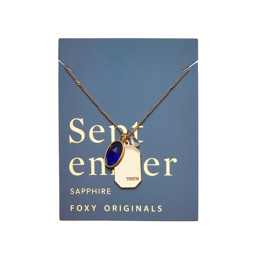 Thumbnail: Birthstone Necklace | Gold Birthday Jewellery