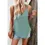Thumbnail: BEA- V Neck Eyelet Trim Spaghetti Strap Sleeveless Cami Top