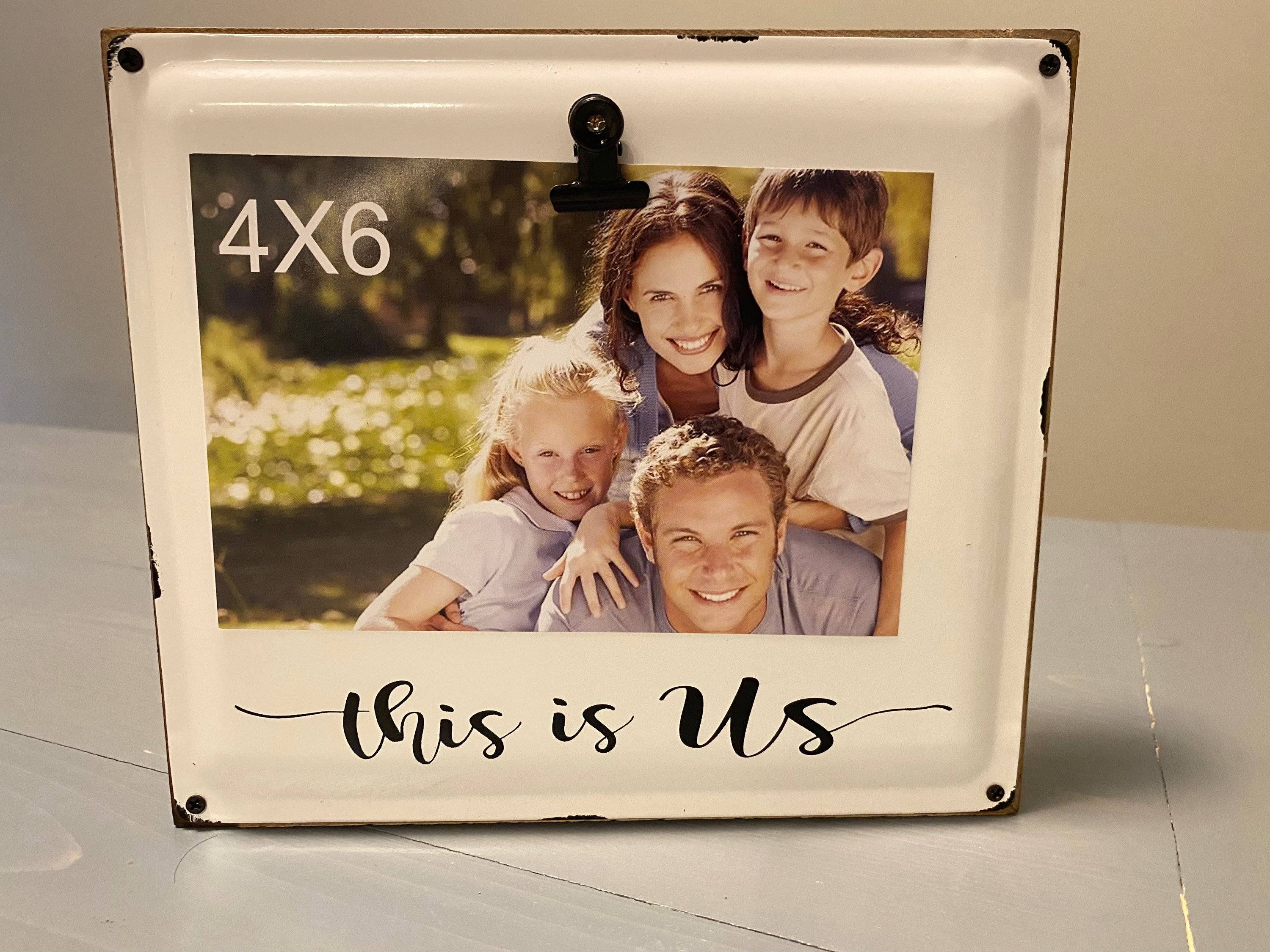 This is us 4x6 wooden with metal front frame