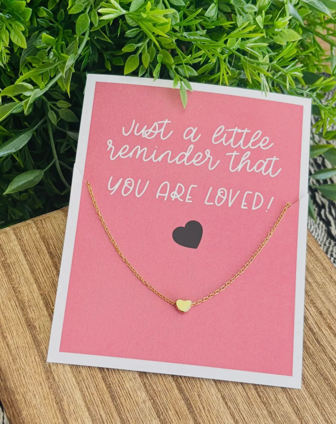 Heart Necklace on Your loved Card