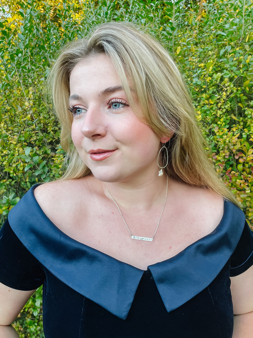 Thumbnail: Twilight Pines Bar Necklace