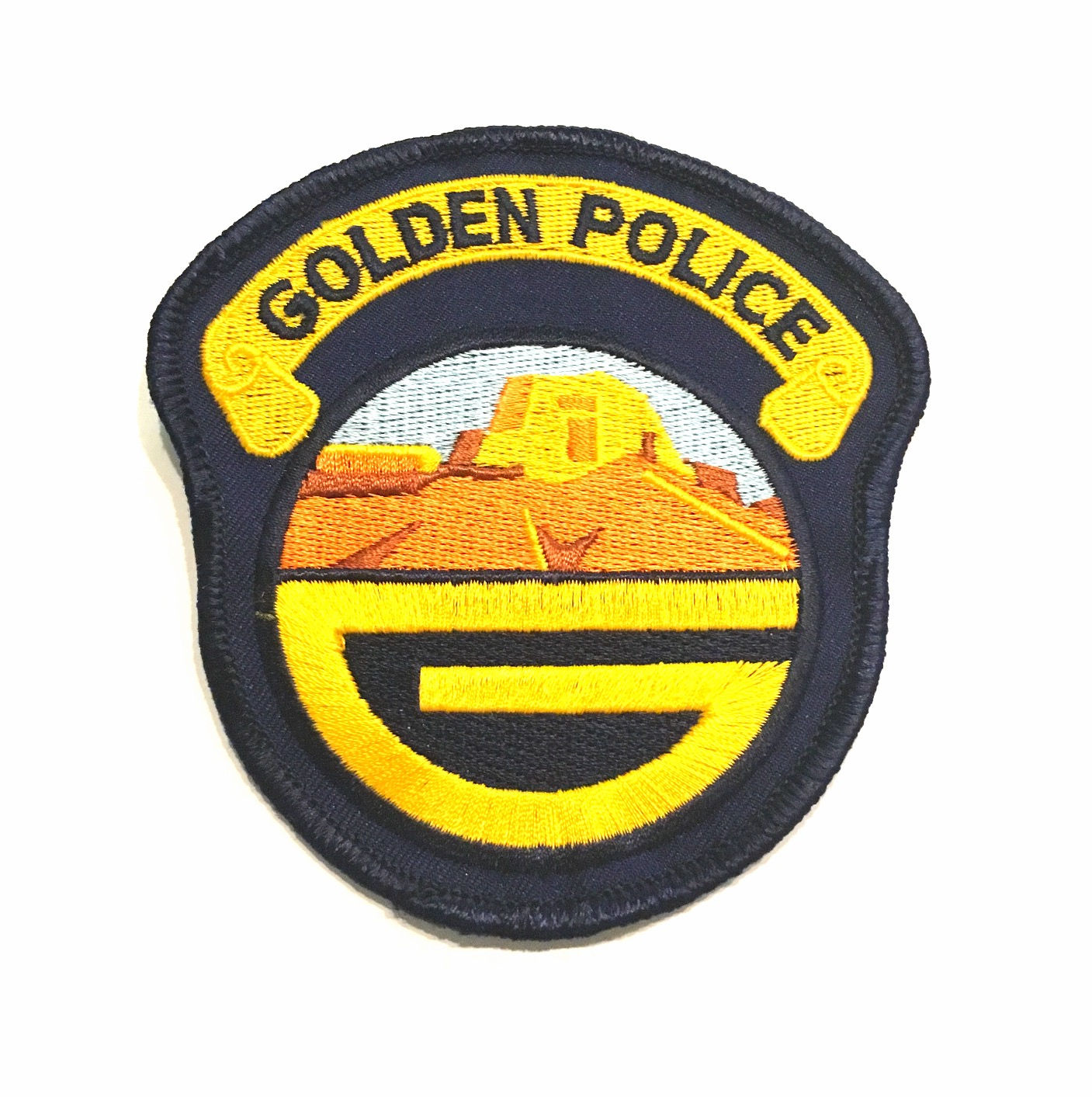 GOLDEN COLORADO POLICE PATCH STYLE 3
