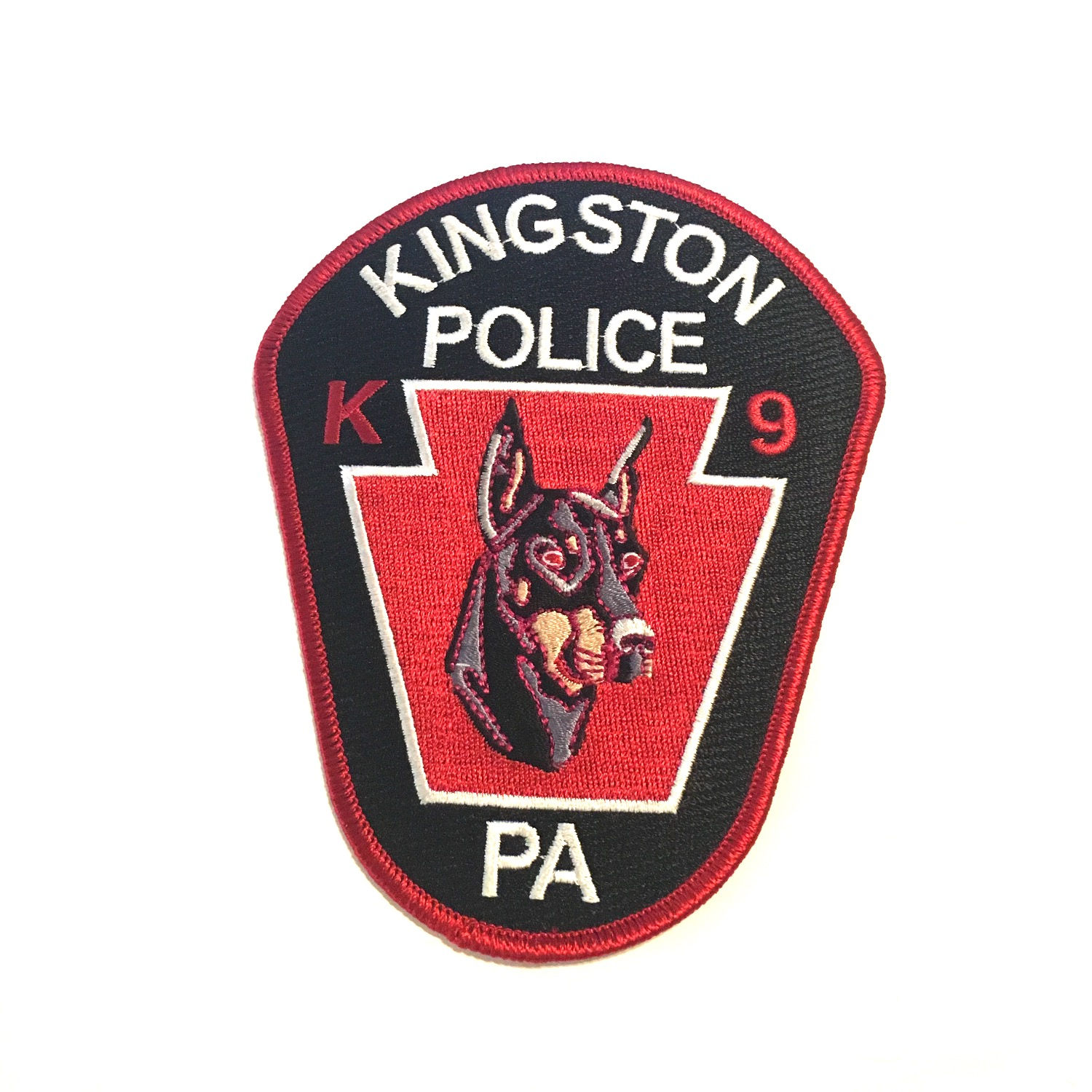 KINGSTON PENNS POLICE K-9 DOBERMAN-RED RIM