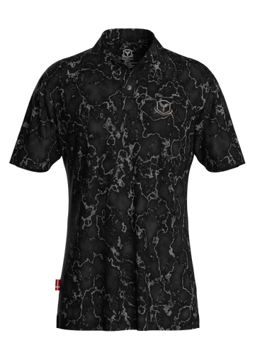 Paladium Black polo de golf para hombre DAGENFODT