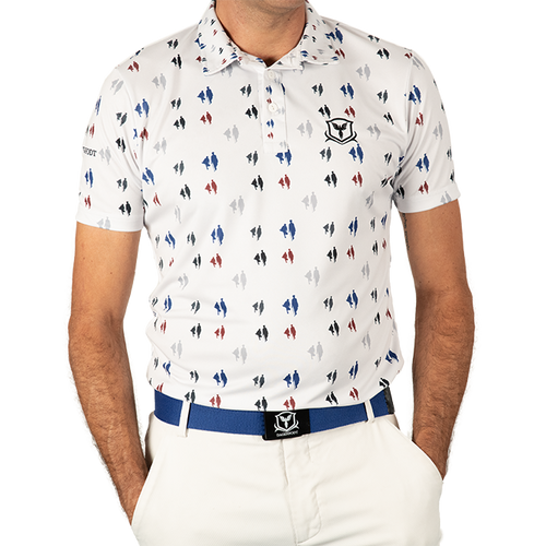 Francis Ouimet 1913 White polo de golf para hombre DAGENFODT