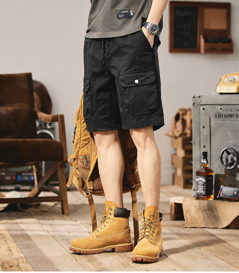 Men's Casual Cargo Shorts with Multiple Pockets