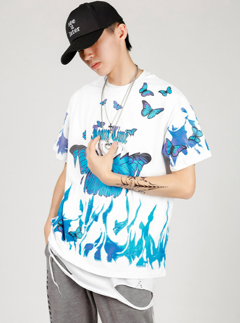 Gu Xi Ni 2020 Men's National Trend Short Sleeve T-Shirt