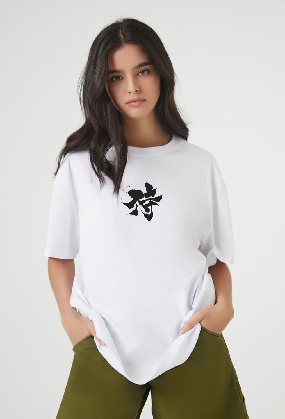 Thumbnail: Samurai white oversize t-shirt for men & women