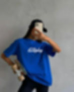 Thumbnail: COLDPLAY Royal blue oversize t-shirt for men & women