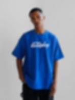 Thumbnail: COLDPLAY Royal blue oversize t-shirt for men & women