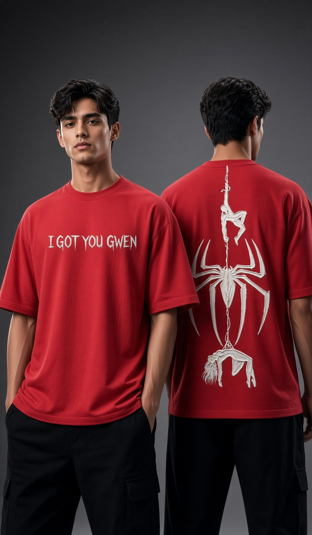 I GOT YOU GWEN Red Oversizer t shirt