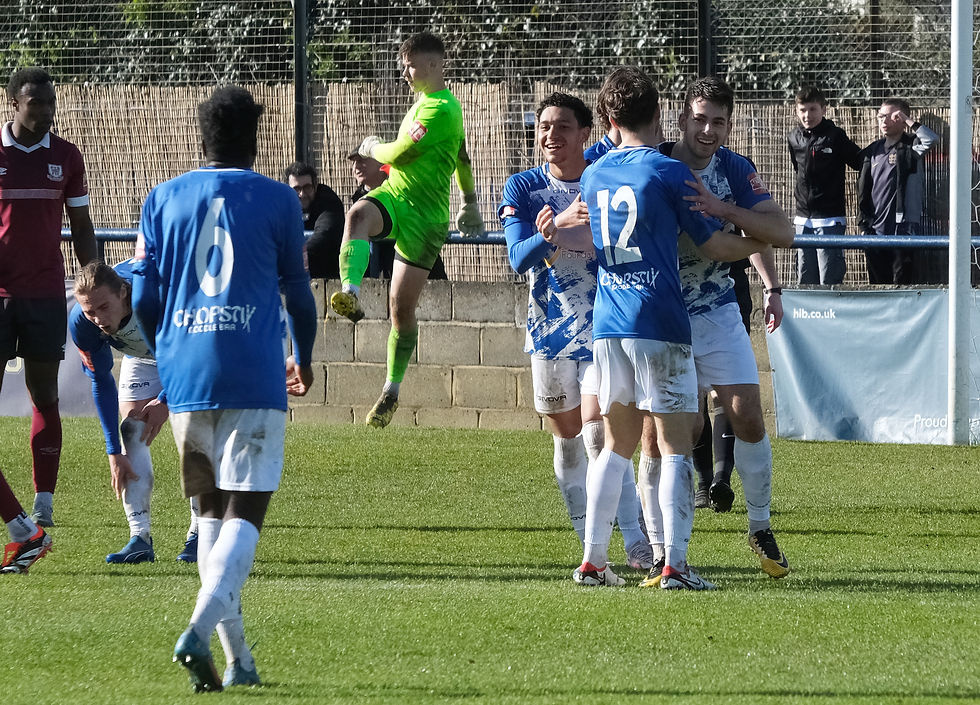 Alex Solomon celebrates his goal vs Potters Bar 23/24 H