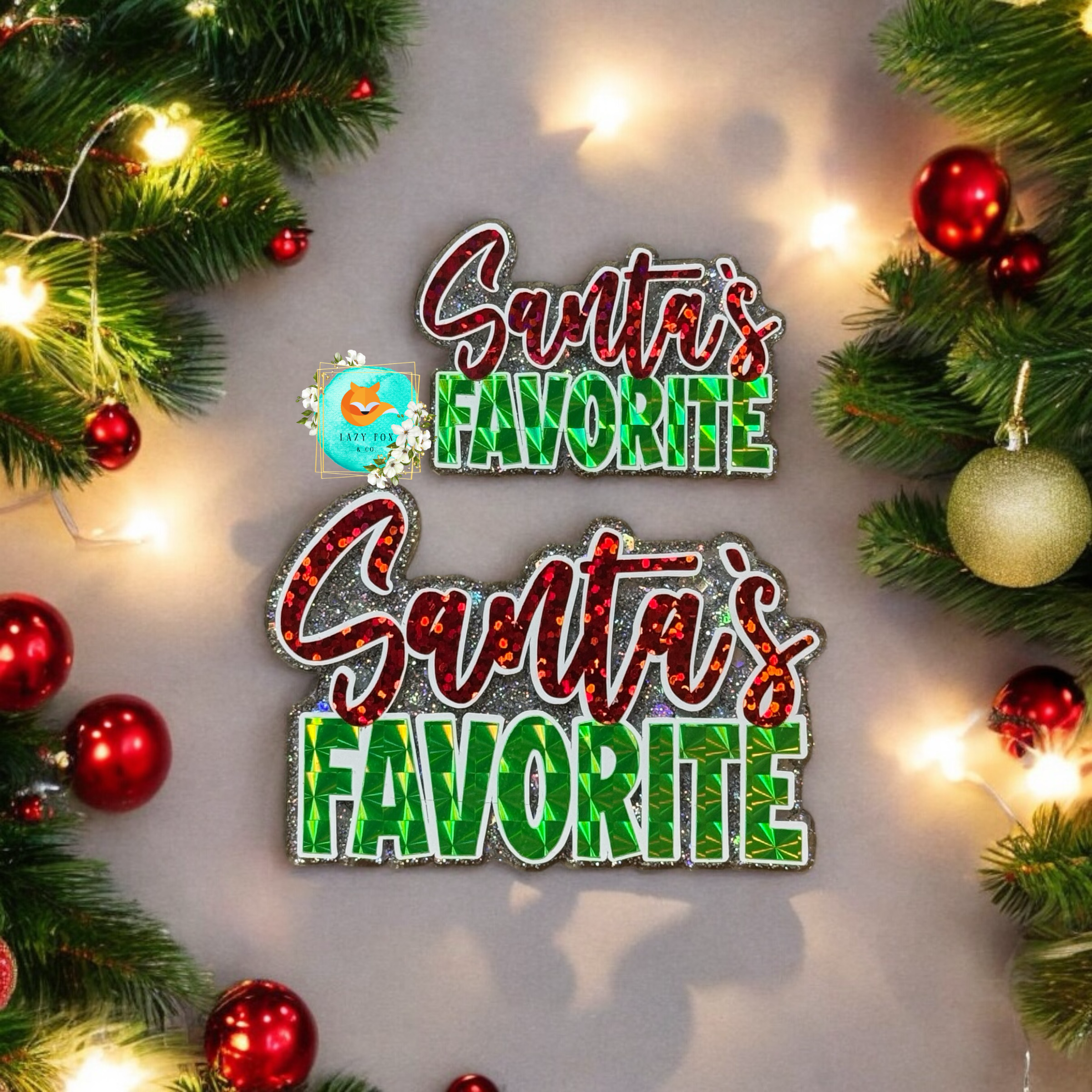 Santa's Favorite Badge Topper (Interchangeable)