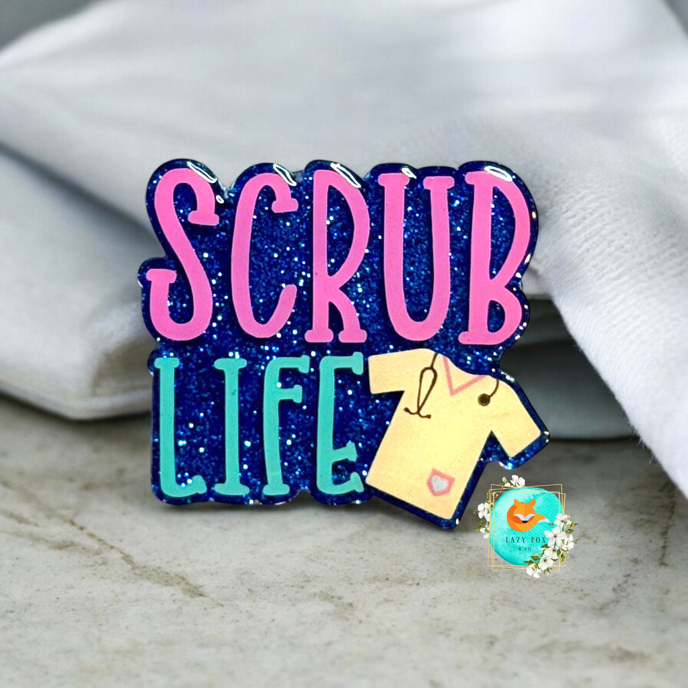 Scrub Life Badge Topper (Interchangeable)