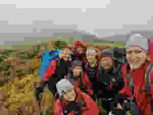 The two Gough teams spent two weeks together exploring the island during takeover! (C. Jones)