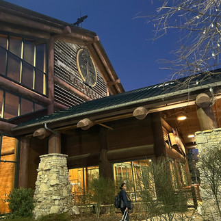 Entrance to Big Cypress Lodge & Bass Pro Shops Pyramid in Memphis, Tennessee