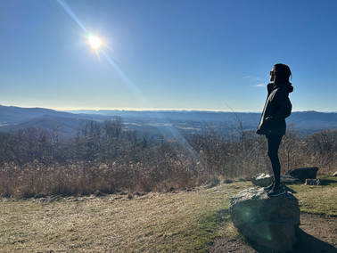 Girl at Shenandoah National Park
