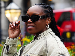 Booked Black Sparks Sunglasses - Winter fashion - Lloyds Building, London