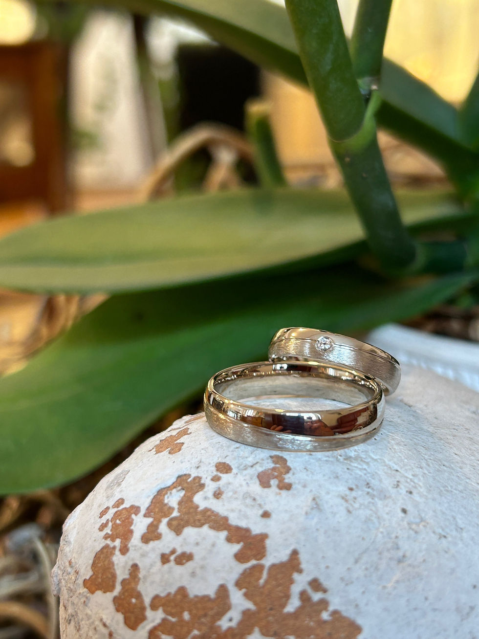 Trauringe Weißgold 585