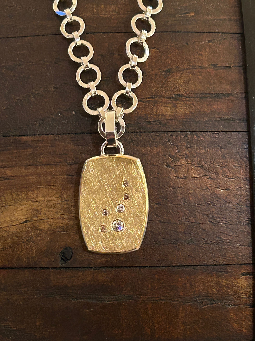 Anhänger Silber-Gold-Brillant