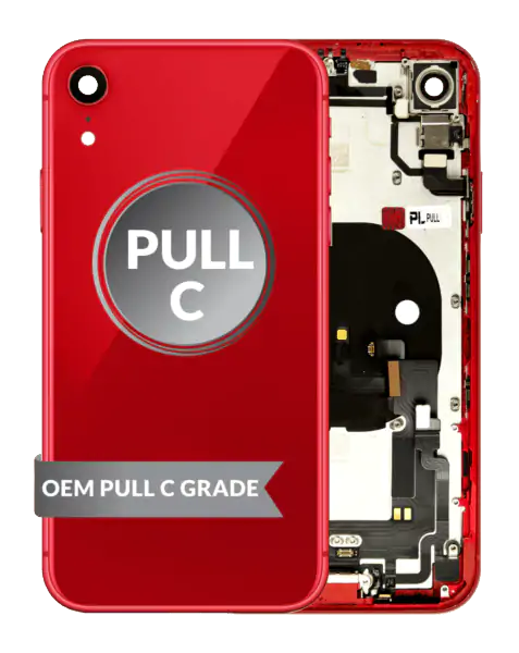 Miniatyrbilde: iPhone XR Back Housing Frame (Small Parts Installed) (OEM PULL C GRADE)
