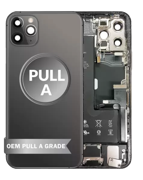 iPhone 11 Pro Back Housing Frame (Small Parts Installed w/Battery) OEM PULL A